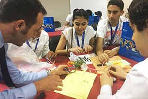 Students attending Science Forum in Egypt