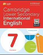 Cambridge Lower Secondary International English (MCE) textbook cover