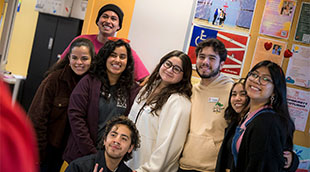 UC San Dieso students inside the campus